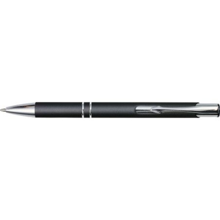 Stylo bille en métal personnalisable Yvette Matières : aluminium Couleurs : noir