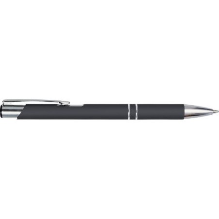 Stylo bille en métal personnalisable Yvette Matières : aluminium Couleurs : noir goodies publicitaire événementiel