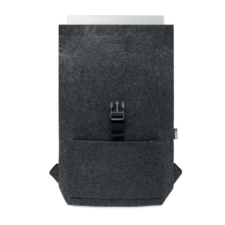 Sac à dos  en feutre RPET personnalisé INDICO PACK Matières : PET recyclé Couleurs : pierre personnalisable avec votre logo