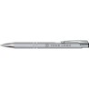 Stylo bille en métal personnalisable Yvette Matières : aluminium Couleurs : blanc marquage couleur éclatante