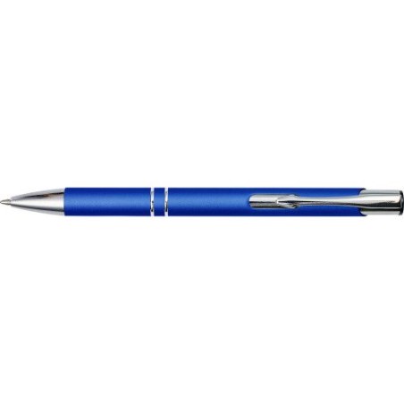 Stylo bille en métal personnalisable Yvette Matières : aluminium Couleurs : bleu cobalt cadeau entreprise pas cher
