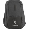 Sac à dos porte-ordinateur personnalisé en PVC Aliza Matières : PVC Couleurs : noir goodies publicitaire événementiel
