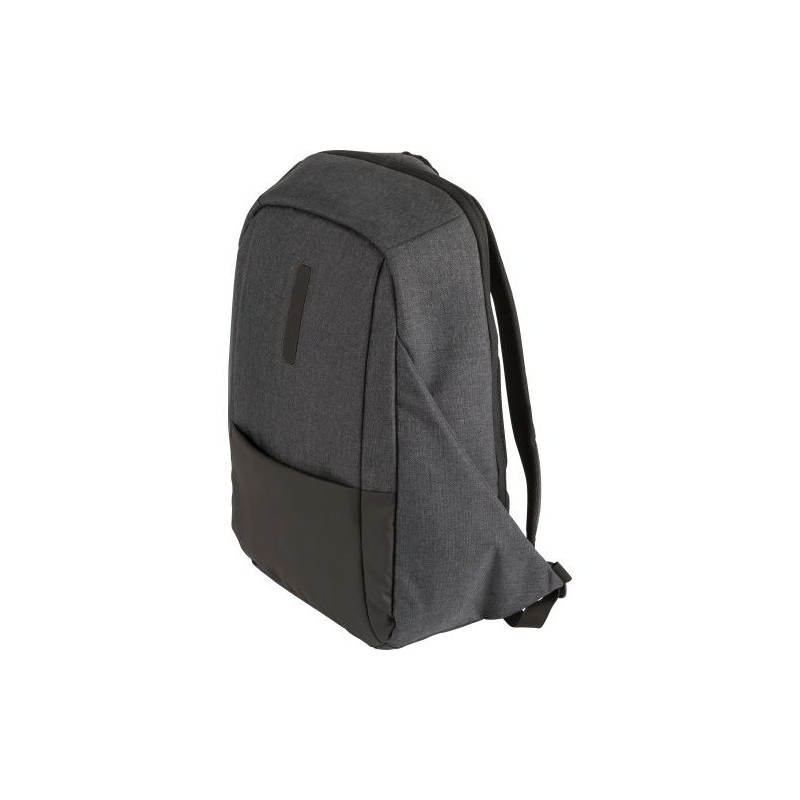 Sac à dos porte-ordinateur personnalisé en PVC Aliza Matières : PVC Couleurs : noir marquage laser ultra précis