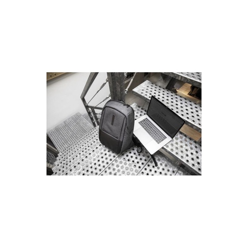 Sac à dos porte-ordinateur personnalisé en PVC Aliza Matières : PVC Couleurs : noir livraison express 24h 48h