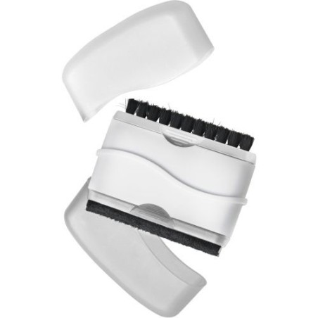 Nettoyeur d'écran pratique personnalisé pour bureau - Leah Matières : velours Couleurs : blanc impression haute définition