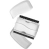 Nettoyeur d'écran pratique personnalisé pour bureau - Leah Matières : velours Couleurs : blanc impression haute définition