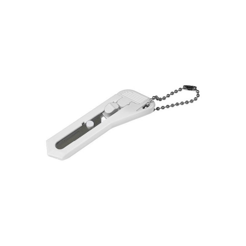 Cutter pratique en plastique personnalisé pour bureau Julien Matières : métal Couleurs : blanc livraison express 24h 48h
