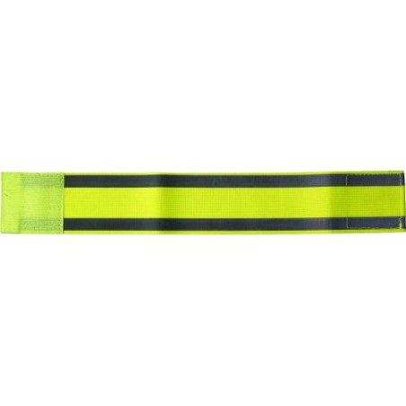 Brassard réfléchissant de sécurité et d'efficacité personnalisé Danilo Matières : élasthanne Couleurs : jaune