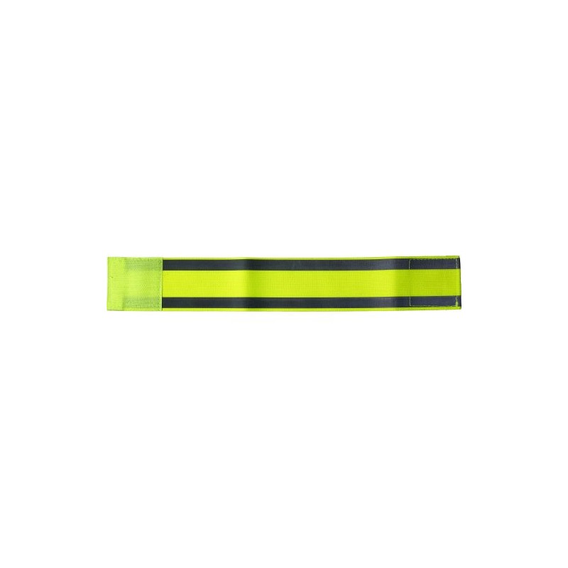 Brassard réfléchissant de sécurité et d'efficacité personnalisé Danilo Matières : élasthanne Couleurs : jaune personnalisable av