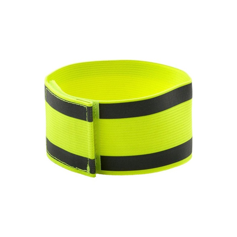 Brassard réfléchissant de sécurité et d'efficacité personnalisé Danilo Matières : élasthanne Couleurs : jaune goodies publicitai