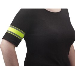 Brassard réfléchissant de sécurité et d'efficacité personnalisé Danilo Matières : élasthanne Couleurs : jaune impression haute d