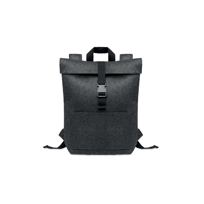 Sac à dos  en feutre RPET personnalisé INDICO PACK Matières : PET recyclé Couleurs : pierre cadeau entreprise pas cher