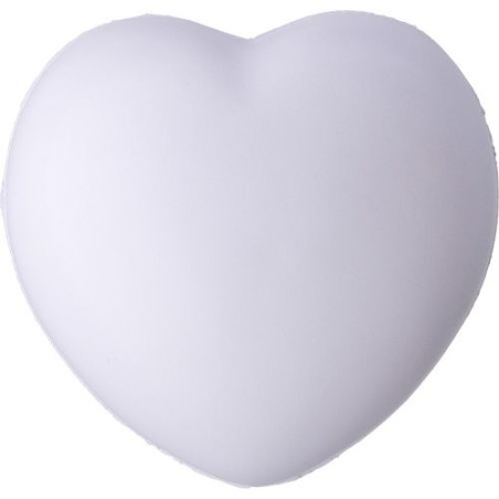 Objet anti-stress personnalisé  'Cœur' Sia Matières : plastique Couleurs : blanc