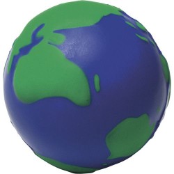 Cadeau personnalisé anti-stress globe Aila Matières : plastique Couleurs : bleu
