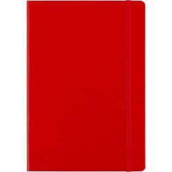 Carnet A5 Élégant de 128 pages lignées - Chanelle Matières : papier Couleurs : rouge personnalisable avec votre logo