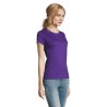 T-Shirt Femme Personnalisé 190g Confort et Style - Imperial Women Matières : coton Taille textile : M Couleurs : violet foncé pe