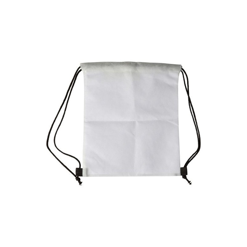 Sac à dos  en non-tissé 80 g/m² - Santino Matières : non tissé Couleurs : blanc cadeau entreprise pas cher