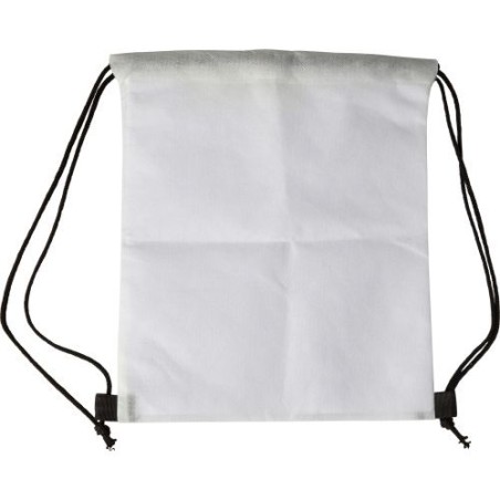 Sac à dos  en non-tissé 80 g/m² - Santino Matières : non tissé Couleurs : blanc cadeau entreprise pas cher