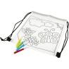 Sac à dos  en non-tissé 80 g/m² - Santino Matières : non tissé Couleurs : blanc impression haute définition