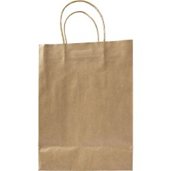 Sac Éco-responsable Personnalisé en Papier - Marina Matières : papier Couleurs : brun