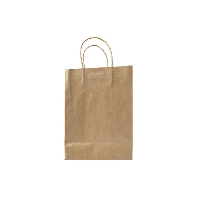 Sac Éco-responsable Personnalisé en Papier - Marina Matières : papier Couleurs : brun personnalisable avec votre logo