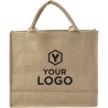 Sac shopping personnalisable en toile de jute - Ridley Matières : jute Couleurs : brun cadeau entreprise pas cher