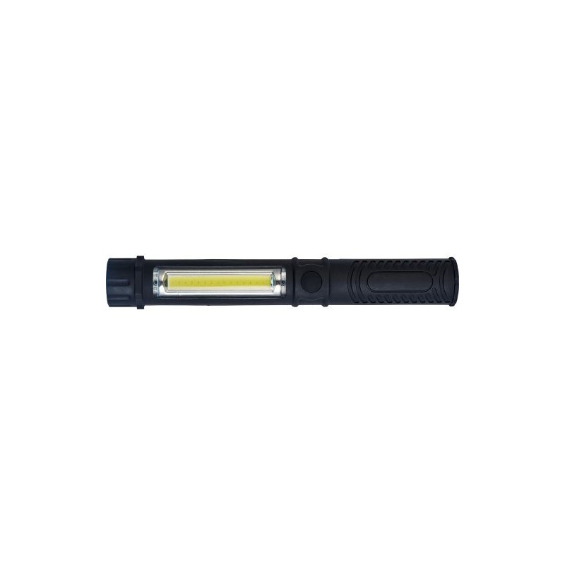 Torche LED COB Personnalisée en ABS - Dimitri Matières : plastique Couleurs : noir marquage laser ultra précis