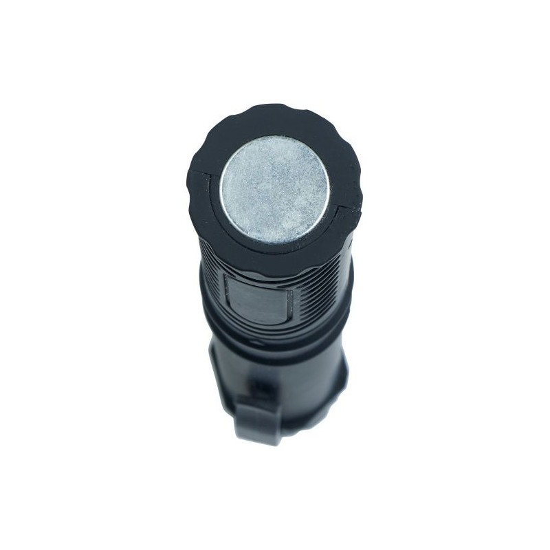 Torche LED COB Personnalisée en ABS - Dimitri Matières : plastique Couleurs : noir accessoire événementiel unique