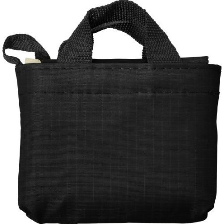 Sac Shopping Pliable Éco-responsable Personnalisé - Wes Matières : tissu Couleurs : noir