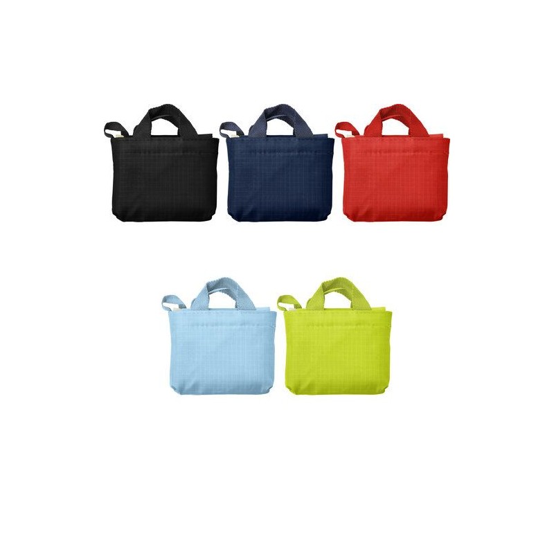 Sac Shopping Pliable Éco-responsable Personnalisé - Wes Matières : tissu Couleurs : noir impression haute définition