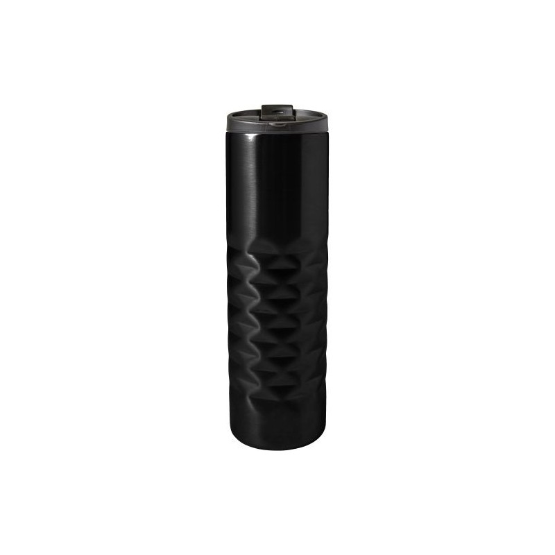 Bouteille isotherme personnalisée en acier de 450 ml - Kamir Matières : acier inoxydable Couleurs : noir
