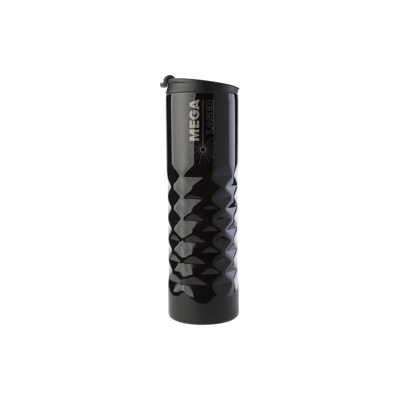 Bouteille isotherme personnalisée en acier de 450 ml - Kamir Matières : acier inoxydable Couleurs : noir objet promotionnel éco-