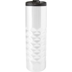 Bouteille isotherme personnalisée en acier de 450 ml - Kamir Matières : acier inoxydable Couleurs : blanc personnalisable avec v