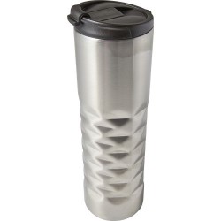 Bouteille isotherme personnalisée en acier de 450 ml - Kamir Matières : acier inoxydable Couleurs : blanc impression logo haute 
