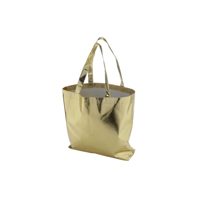 Sac Éco-responsable en Non-Tissé Laminé Personnalisé - Johnathan Matières : non tissé Couleurs : doré goodies publicitaire événe