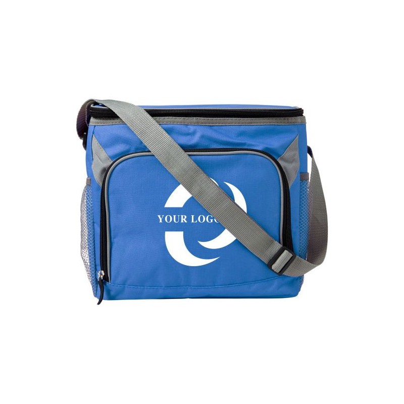 Sac isotherme personnalisable en polyester - Lance Matières : polyester Couleurs : bleu cobalt objet publicitaire robuste