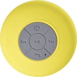 Enceinte Bluetooth étanche personnalisée - Jude Matières : plastique Couleurs : jaune cadeau entreprise pas cher
