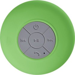 Enceinte Bluetooth étanche personnalisée - Jude Matières : plastique Couleurs : vert citron impression haute définition