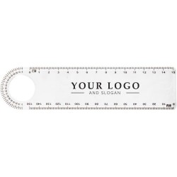 Règle en plastique durable 15 cm - Ashlyn Matières : plastique Couleurs : naturel cadeau entreprise pas cher