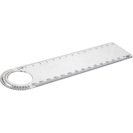Règle en plastique durable 15 cm - Ashlyn Matières : plastique Couleurs : naturel goodies publicitaire événementiel