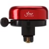 Sonnette de vélo personnalisée économique Babette - Accessoire pratique Matières : aluminium Couleurs : rouge marquage couleur é