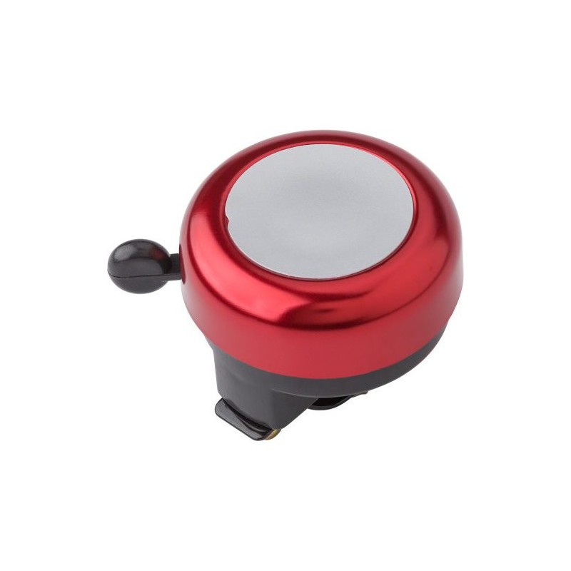 Sonnette de vélo personnalisée économique Babette - Accessoire pratique Matières : aluminium Couleurs : argenté personnalisation