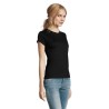 T-Shirt Femme Personnalisé 190g Confort et Style - Imperial Women Matières : coton Taille textile : M Couleurs : noir profond pe