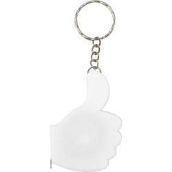 Porte-clés Publicitaire avec Mètre Ruban Unique Nassir Matières : métal Couleurs : blanc cadeau entreprise pas cher
