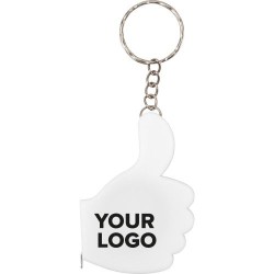 Porte-clés Publicitaire avec Mètre Ruban Unique Nassir Matières : métal Couleurs : blanc impression haute définition