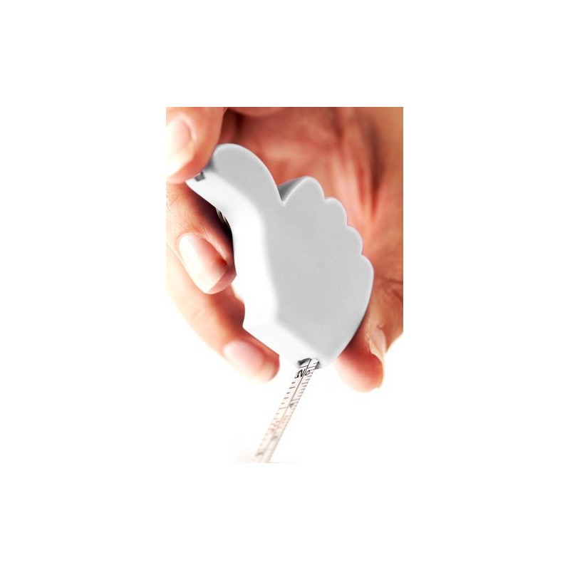 Porte-clés Publicitaire avec Mètre Ruban Unique Nassir Matières : métal Couleurs : blanc marquage laser ultra précis