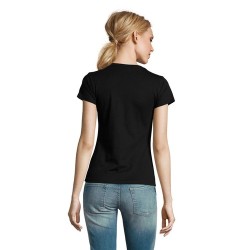 T-Shirt Femme Personnalisé 190g Confort et Style - Imperial Women Matières : coton Taille textile : S Couleurs : noir profond ca