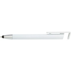 Stylo bille personnalisé élégant et économique pour smartphone - Calvin Matières : plastique Couleurs : blanc 2