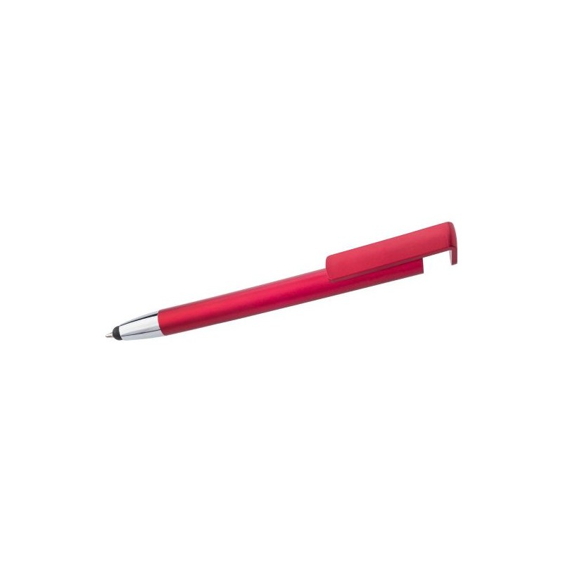 Stylo bille personnalisé élégant et économique pour smartphone - Calvin Matières : plastique Couleurs : blanc impression haute d