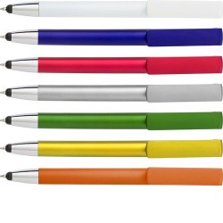 Stylo bille personnalisé élégant et économique pour smartphone - Calvin Matières : plastique Couleurs : jaune personnalisation r